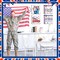 4 Pcs 4th of July Hanging Door Sign Wooden Decor Farmhouse Patriotic Decor Independence Day Decorations Wall Door Hanger Rustic Wooden Plaque for Wall Porch Outdoor,7.87 x 7.87 Inch(America)